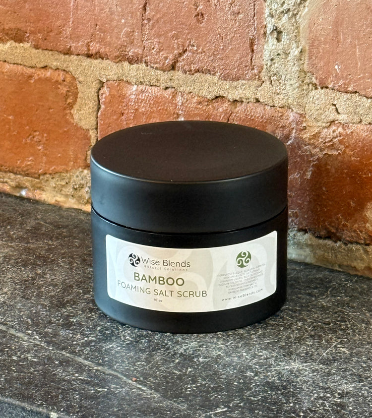 Foaming salt scrub